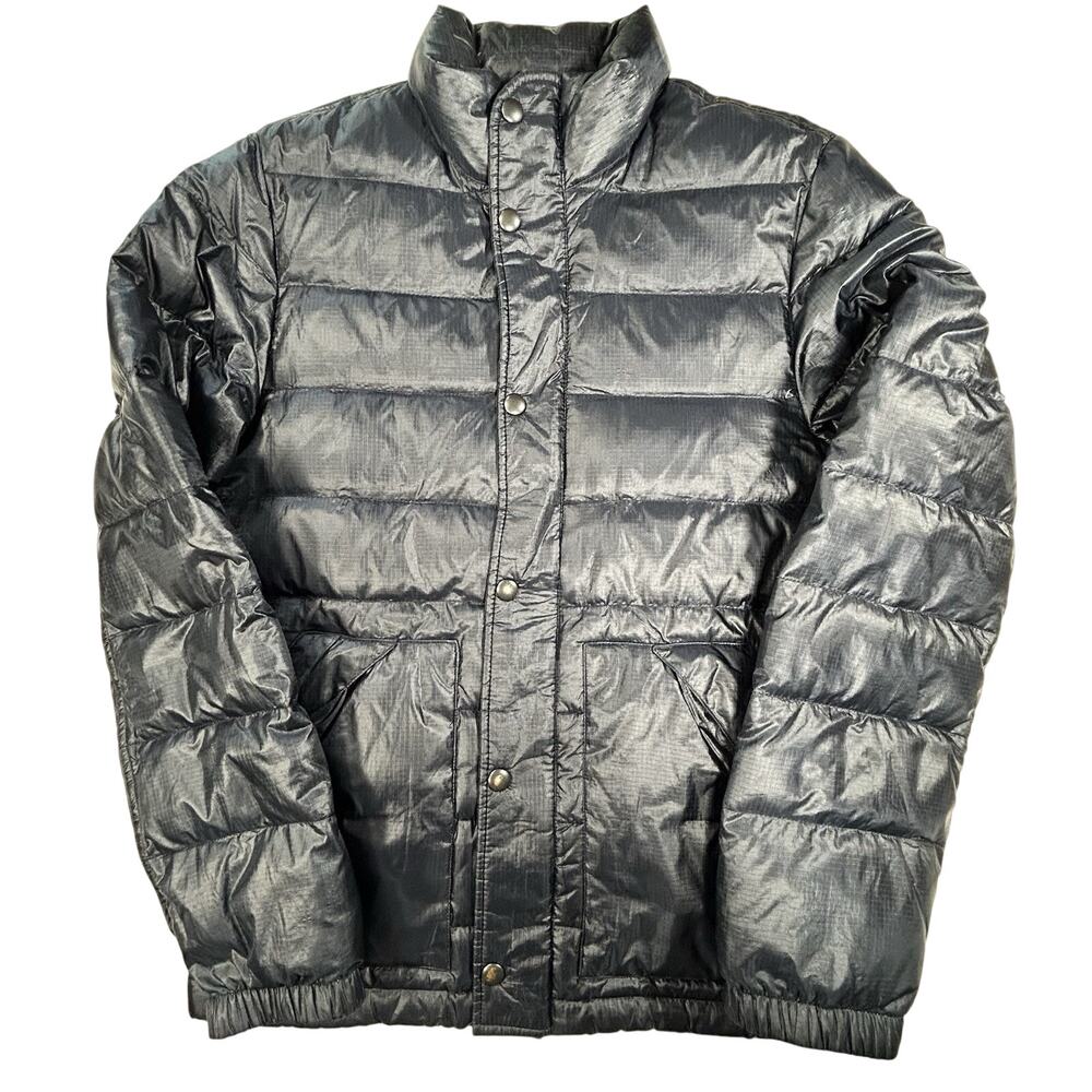 J Crew Sportmen's Outfitter Blue Lightweight Down Puffer Jacket Coat Men's Small